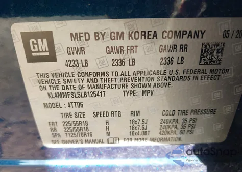 2020 Buick Encore Gx Fwd Essence from USA, damaged, VIN KL4MMFSL5LB125417